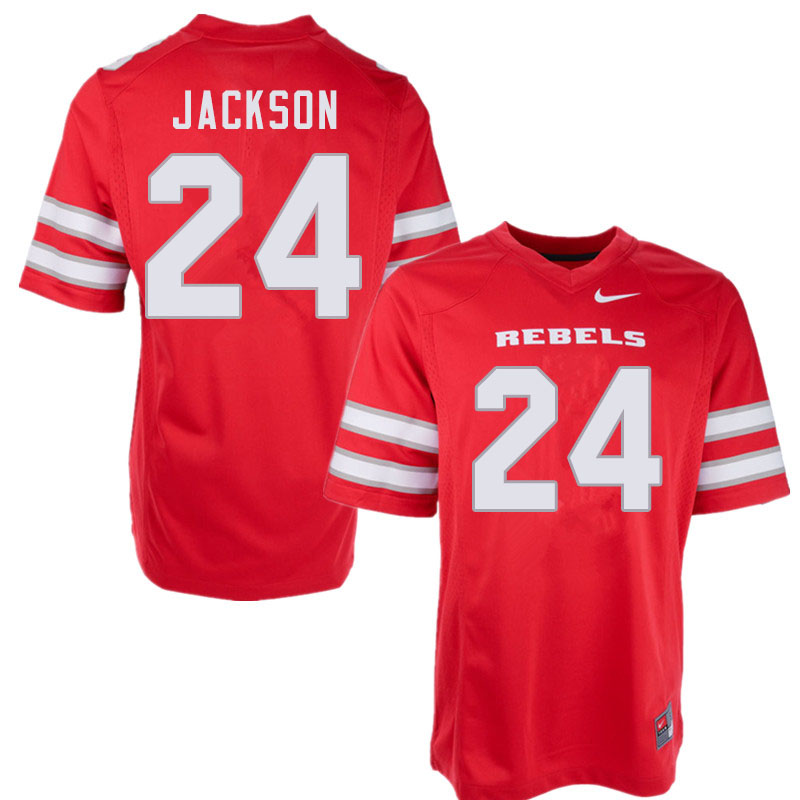 Men #24 Bryce Jackson UNLV Rebels College Football Jerseys Sale-Red - Click Image to Close